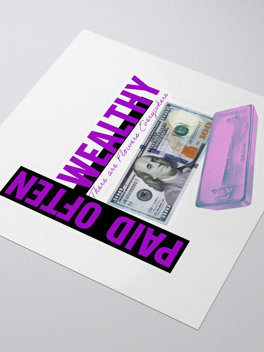 Purple Palace Wealthy & Paid Often Logo Sticker product image (3)