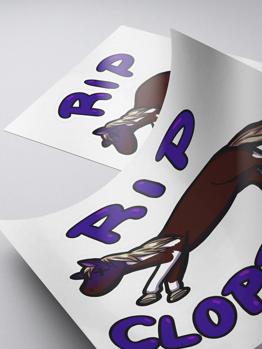 RIP Cloppers Stickers product image (4)