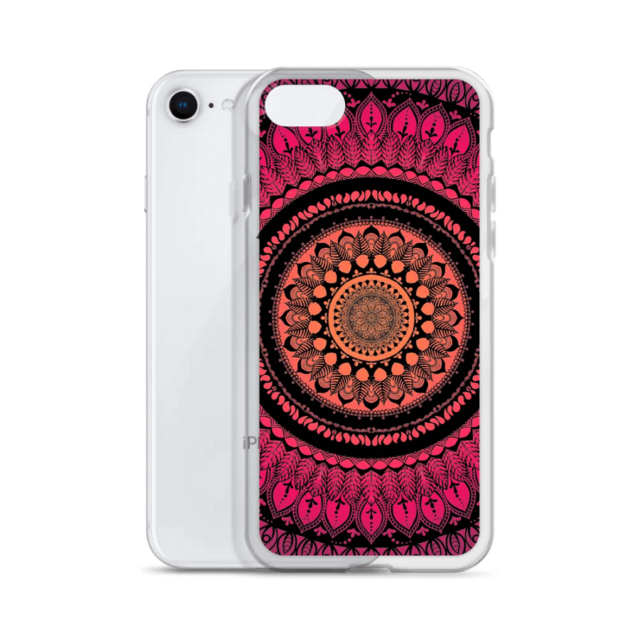 Pink mandala phone cover product image (3)
