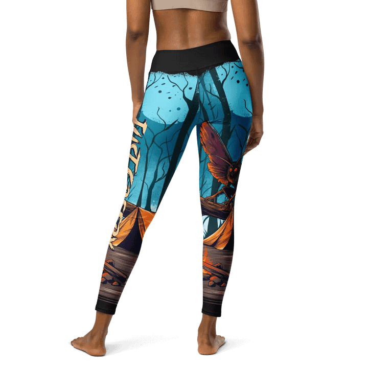 Eerie MothMan Forest Yoga Leggings product image (2)