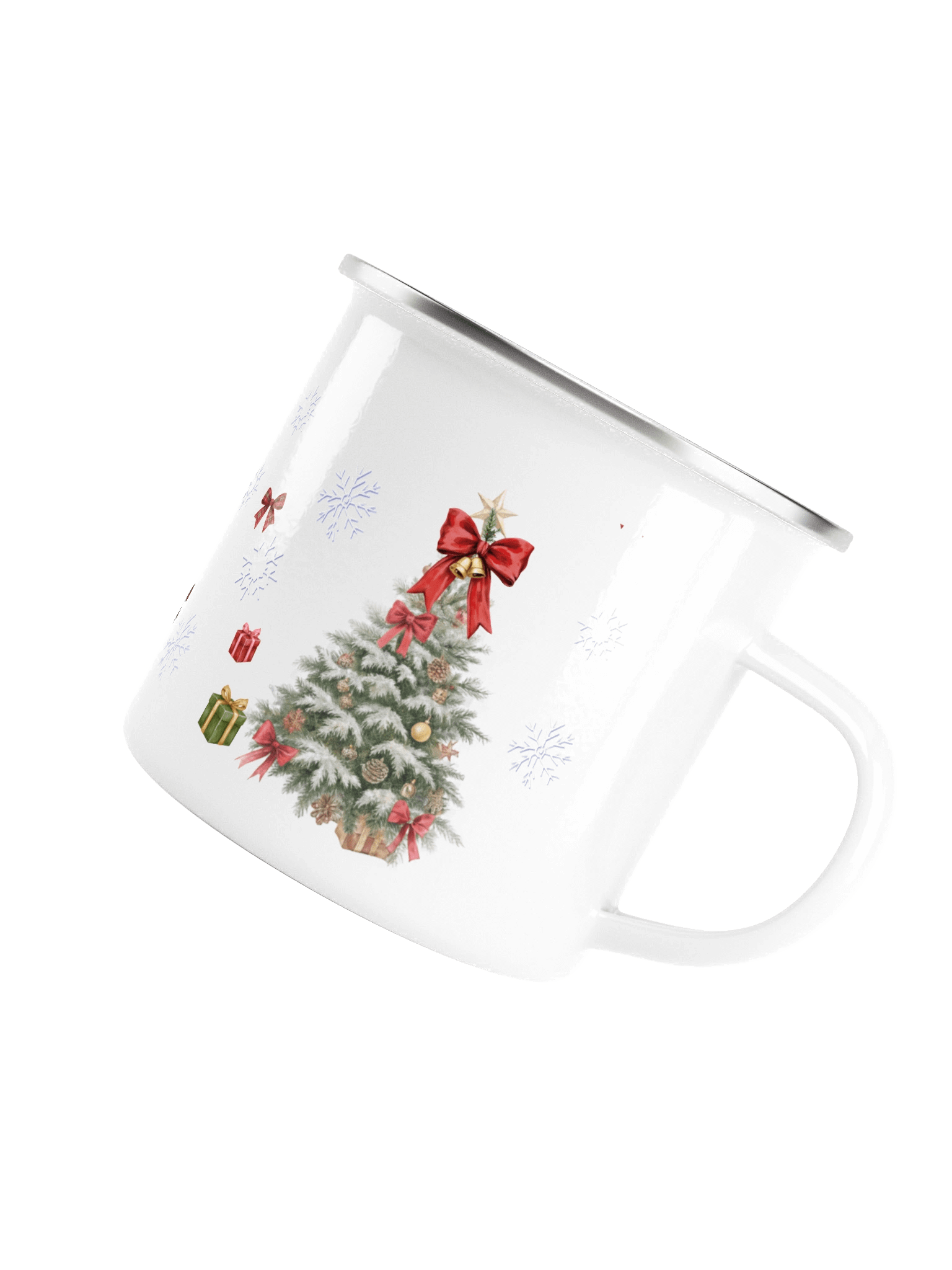 Festive Christmas Tree Enamel Mug product image (5)