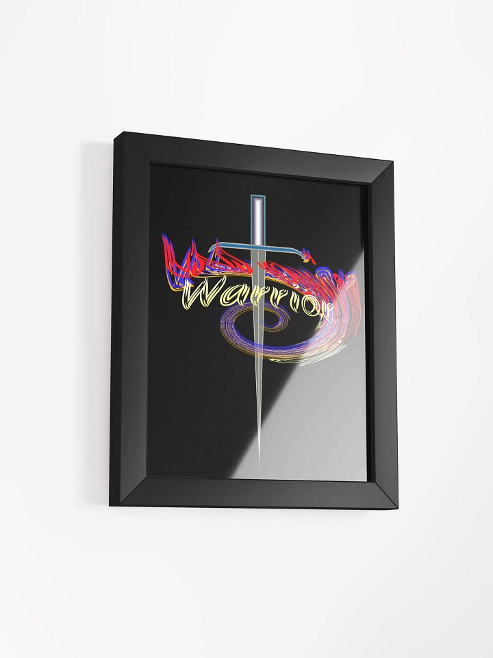 Warrior - Framed - Black - High-Quality Matte Poster product image (2)