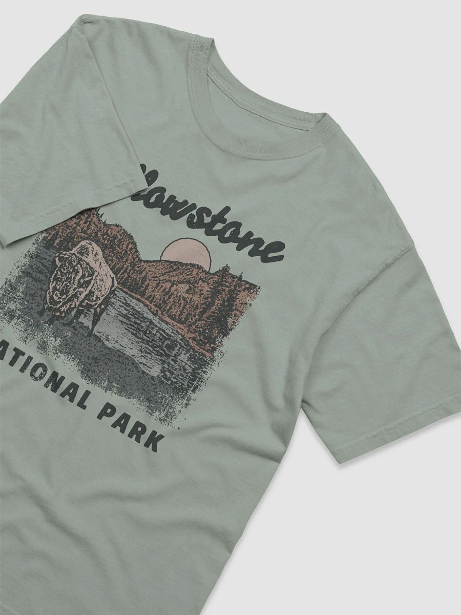 Bison in Yellowstone National Park, Wyoming Tee | Retro-Style Western T-Shirt for Travel and Road Trips product image (3)