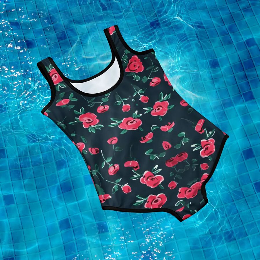 Heartfelt Rose Blossoms Youth Swimsuit product image (11)