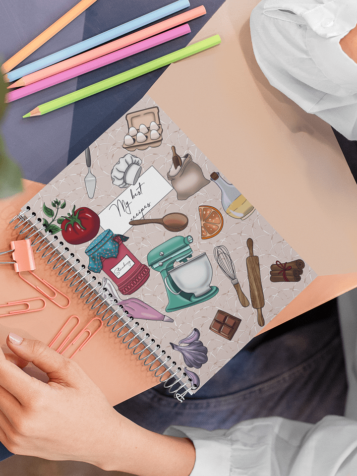My best recipes - Dotted recipe notebook product image (1)