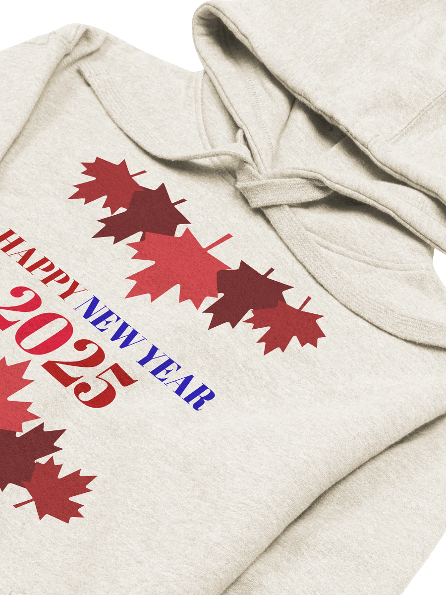 Maple Leaf Happy New 2025 Year Unisex Hoodie product image (14)