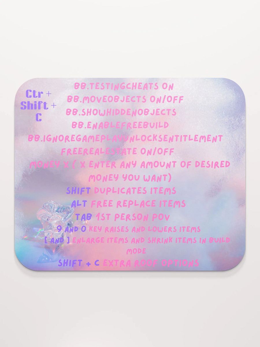 The sims 4 Cheat Code Mouse Pad product image (1)