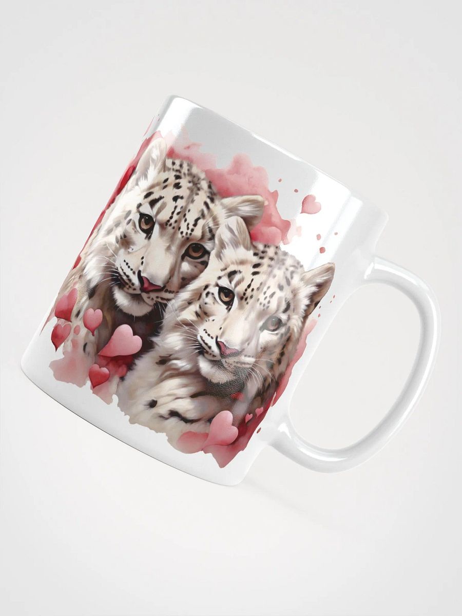 Snuggle Safari Coffee Mugs: Sip in Style with our Adorable Snow Leopards! 🐾💖 product image (8)