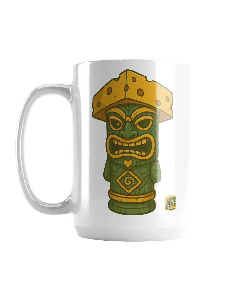 Cheesehead Tiki White Glossy Mug product image (1)