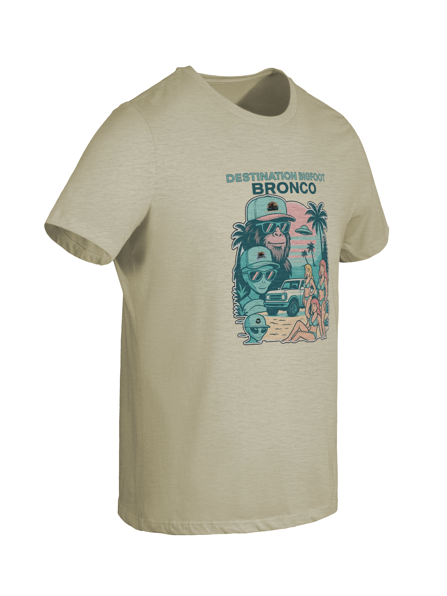 Destination Bigfoot Bronco Legends Of Sunset Best Friends Bella+Canvas Women's Supersoft Relaxed-fit T-Shirt (Multiple Colors Available) product image (123)