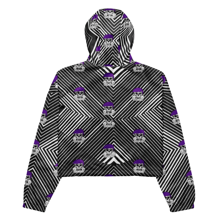 Enigma Nation All-Over Print Women's Cropped Windbreaker product image (13)