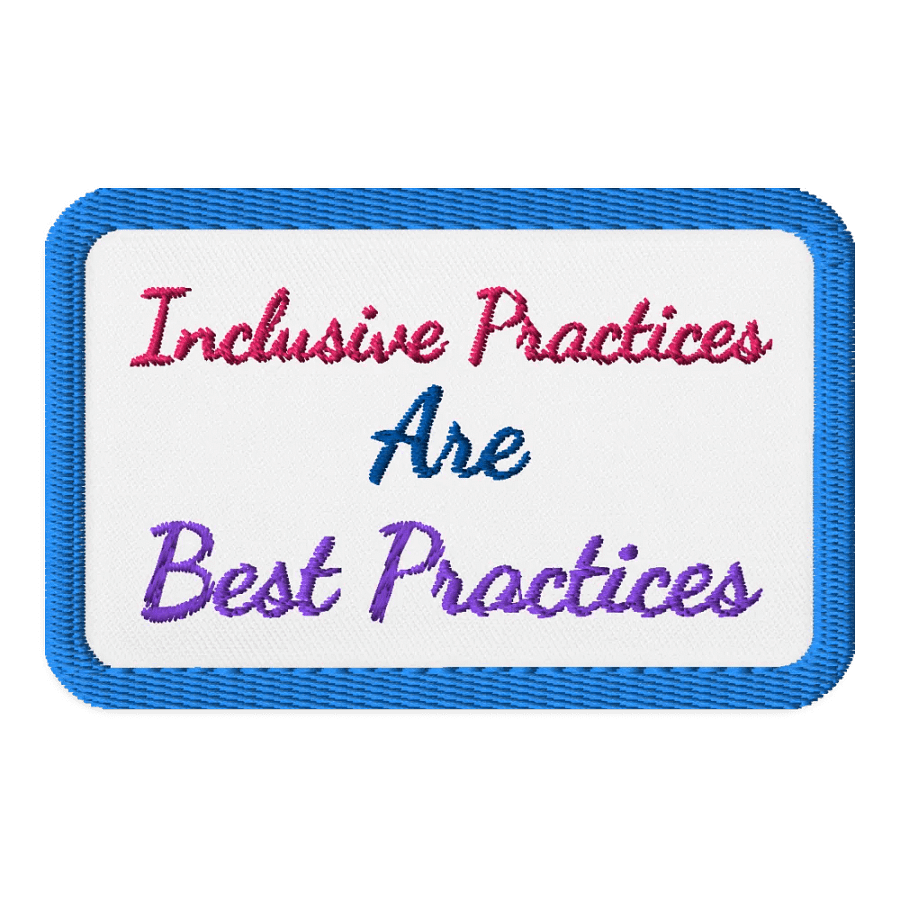 Hands Off DEIA, Inclusive Practices are Best Practices, Rectangle Patch product image (1)