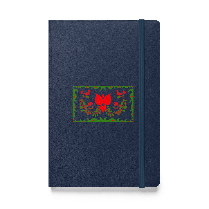 Hungarian Red Floral Hardcover Journal product image (1)