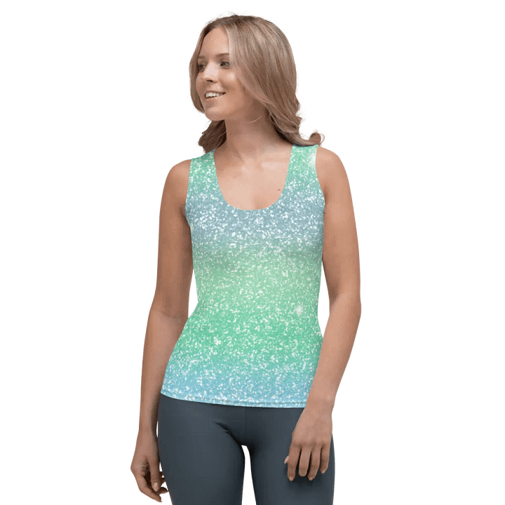 Glitter Unicorn Texture Design Tank Top (8) product image (1)
