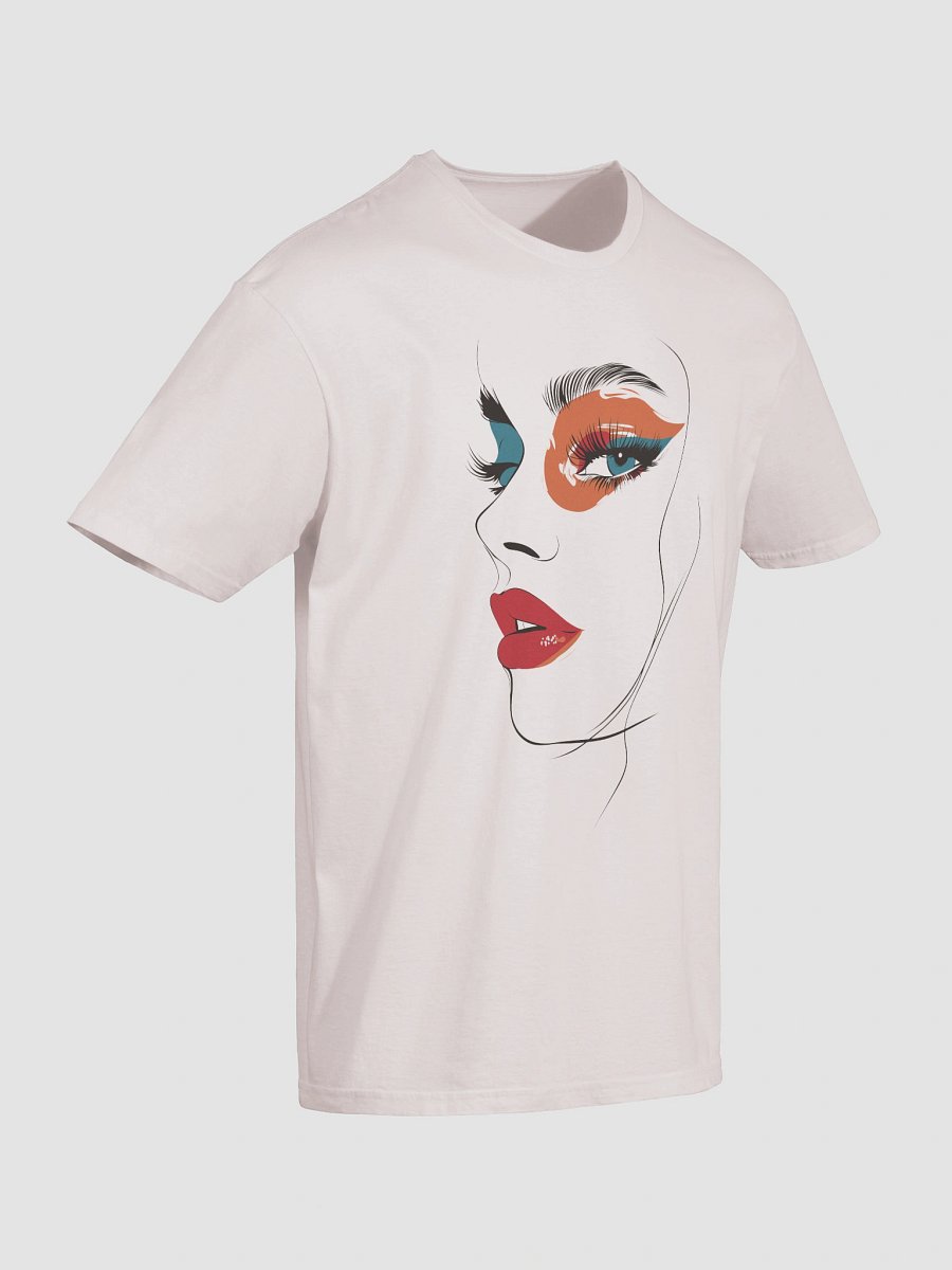 Female Face Line Art T-Shirt – Modern Minimalist Graphic Tee product image (18)