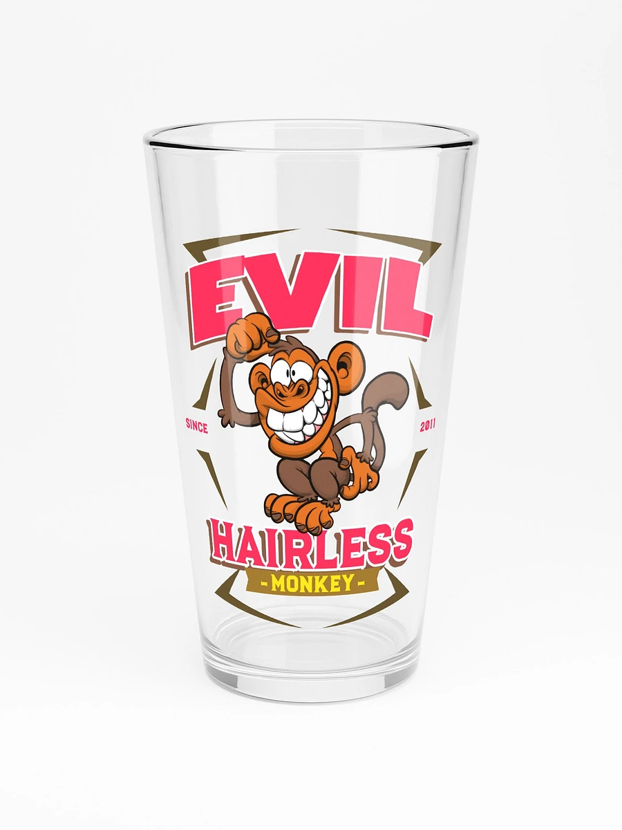 Evil Hairless Monkey v2 - Pint Glass product image (3)