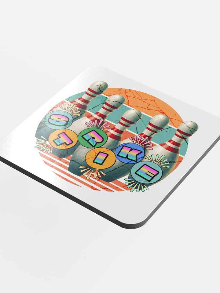 Bowling Pins Strike Retro Coaster Set product image (1)