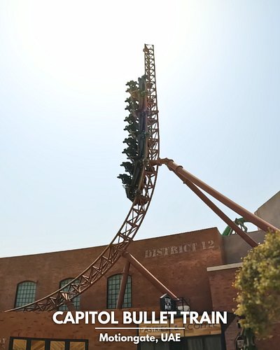 Coaster of the day! - Capitol Bullet Train at @motiongatedubai 🎢