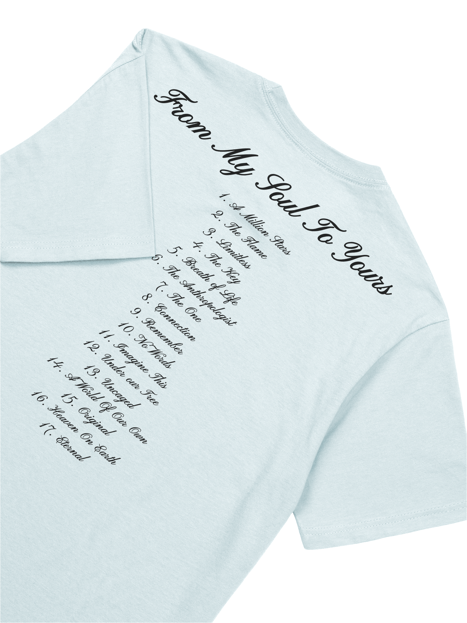 "From my soul to yours" tee (Light Blue) product image (7)