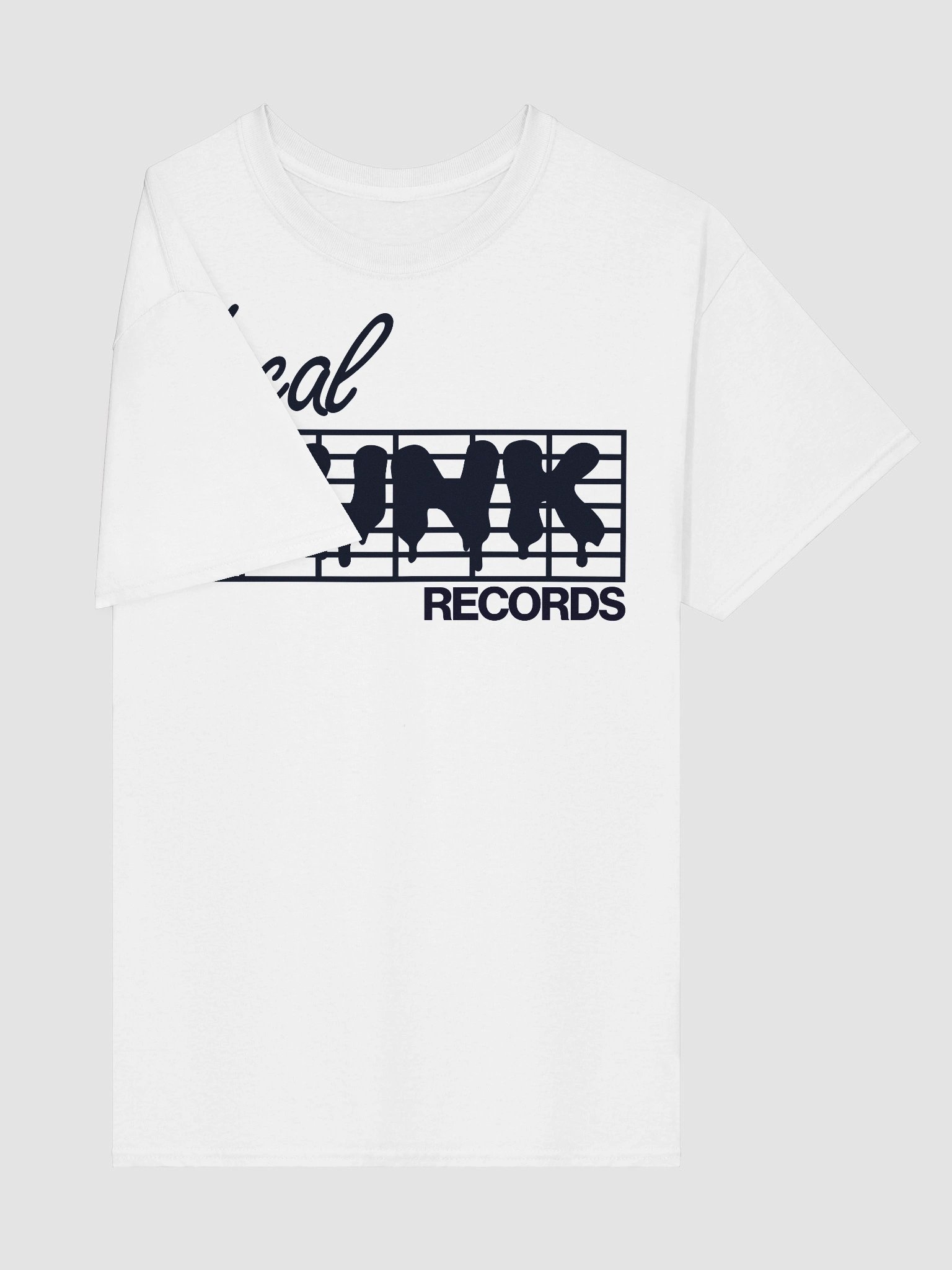 LOCAL HUNK Records Classic Tee (White) product image (4)