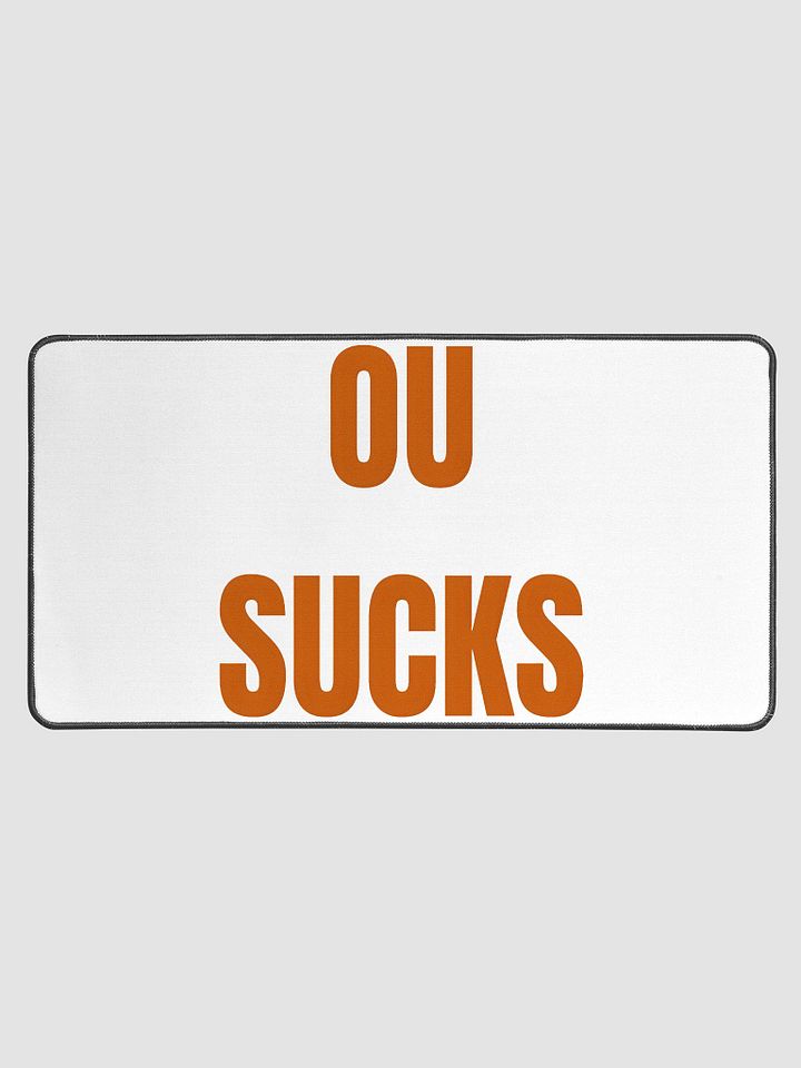 OU SUCKS Bold Statement Desk Mat product image (1)