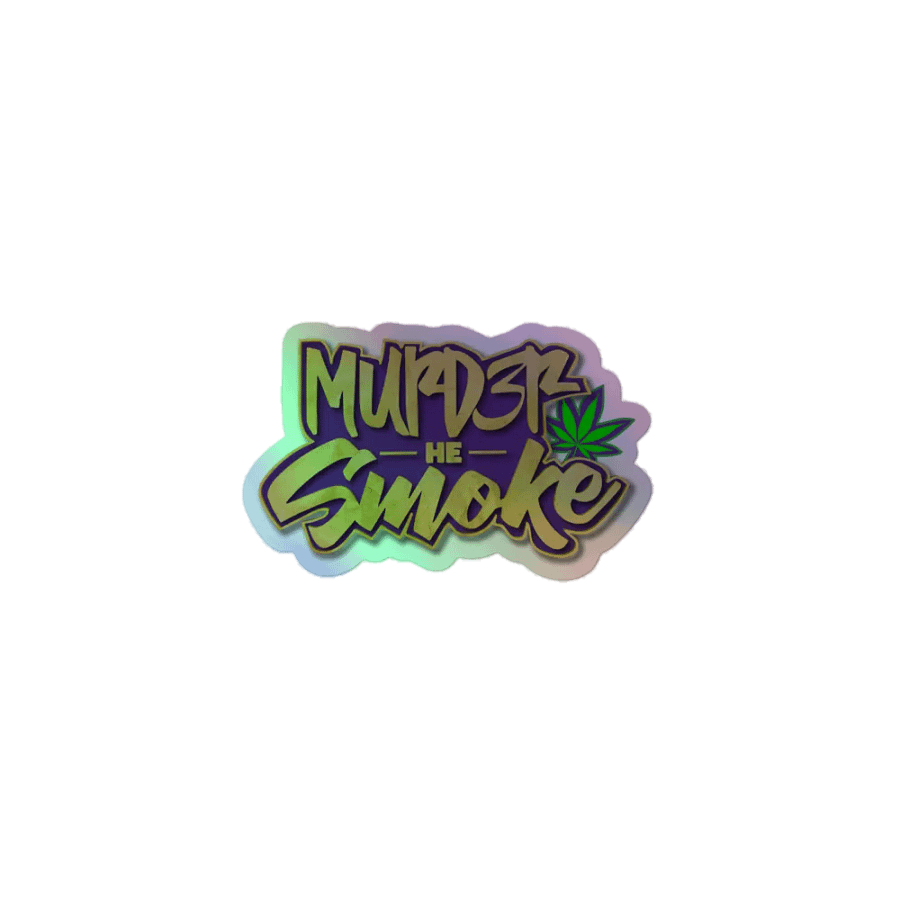 Murd3rHeSmoke Holographic sticker product image (1)