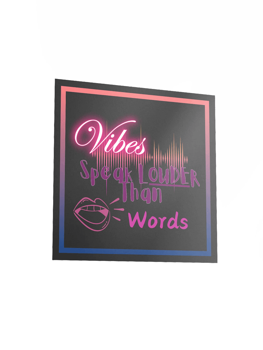 Neon Vibes Speak Louder Poster product image (12)