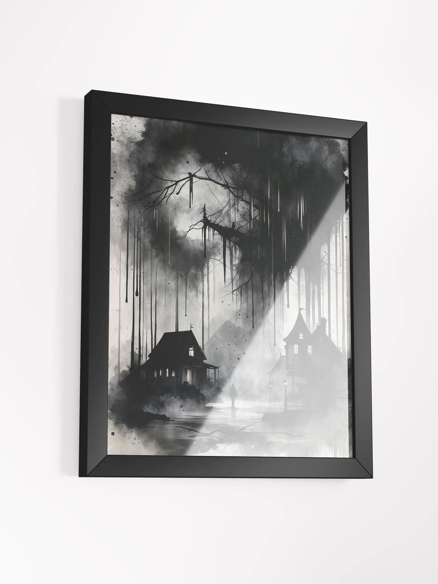 Dripping Darkness Framed Print product image (15)