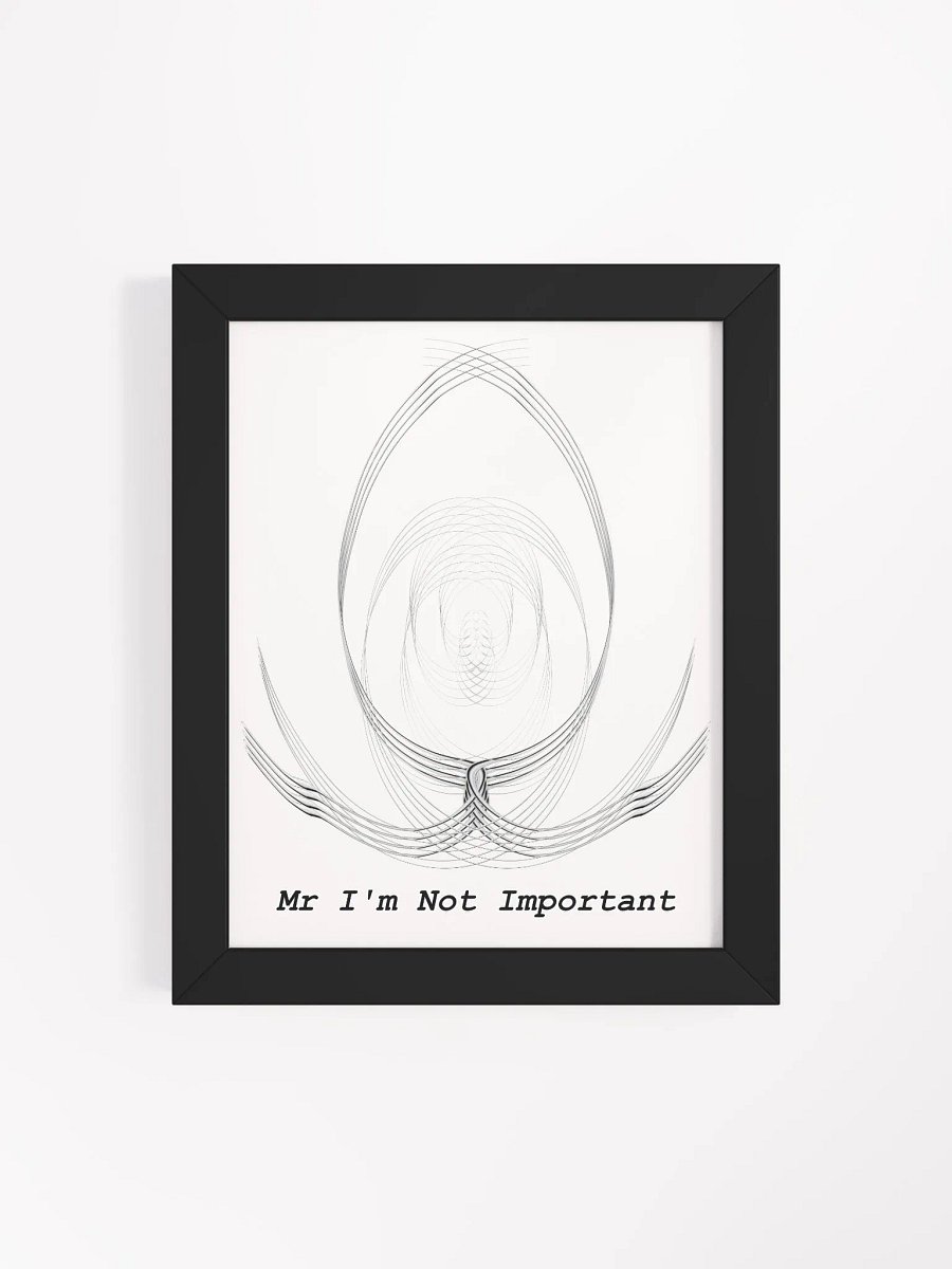 Framed - High-Quality Matte Poster - Mr I'm Not Important product image (4)