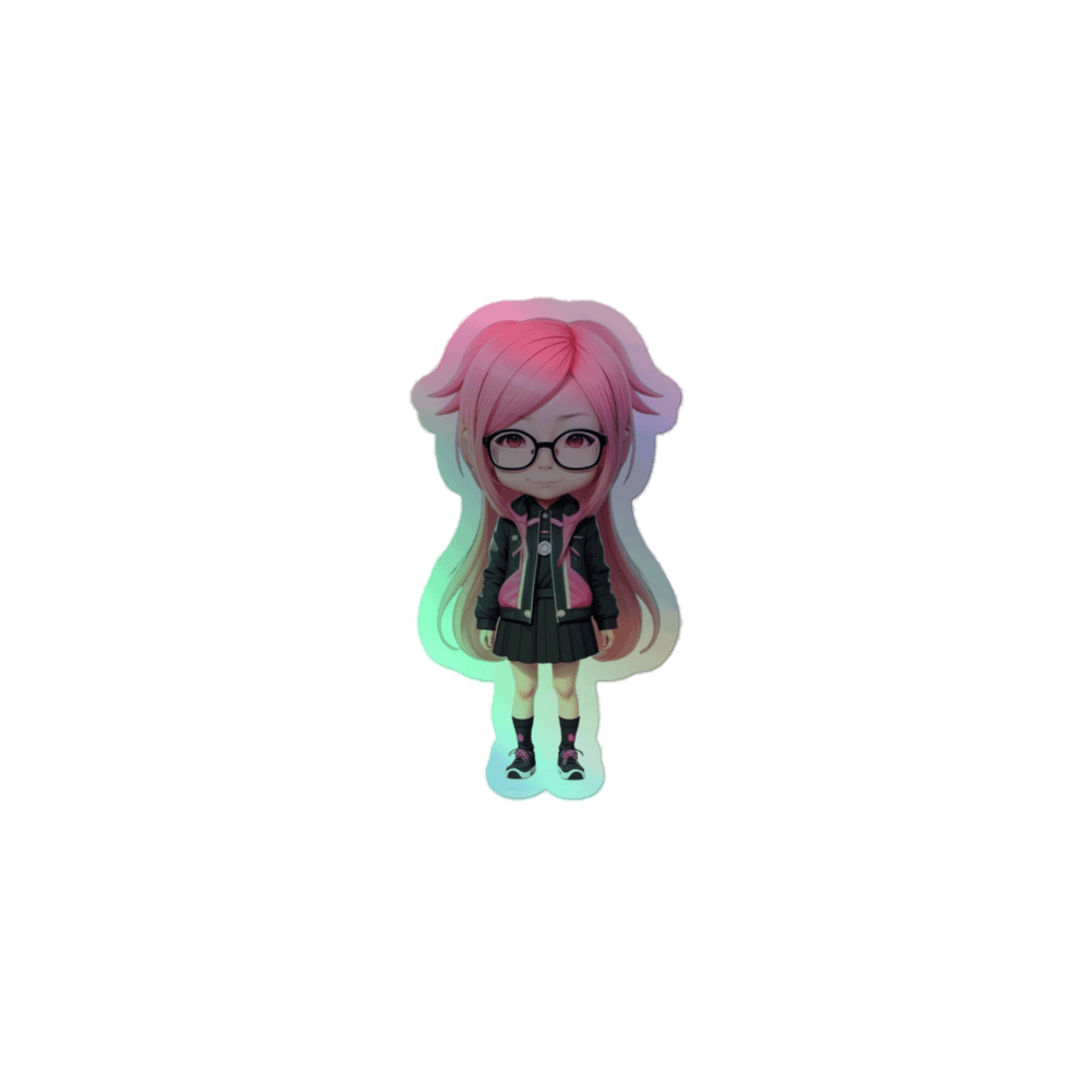(PINK CHIBI) K "HOLOGRAPHIC" STICKERS product image (1)