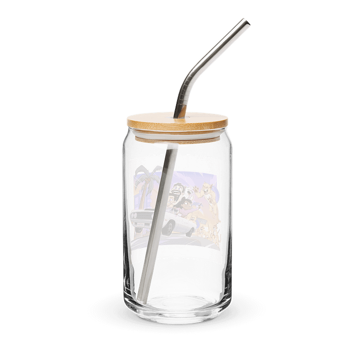 Cat-astrophic Fur-ocius Purrsuit Glass Cup product image (2)