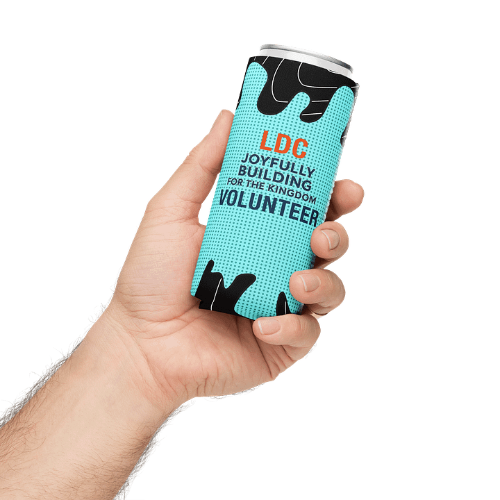 LDC Volunteer Can Cooler – Joyfully Building for the Kingdom product image (2)