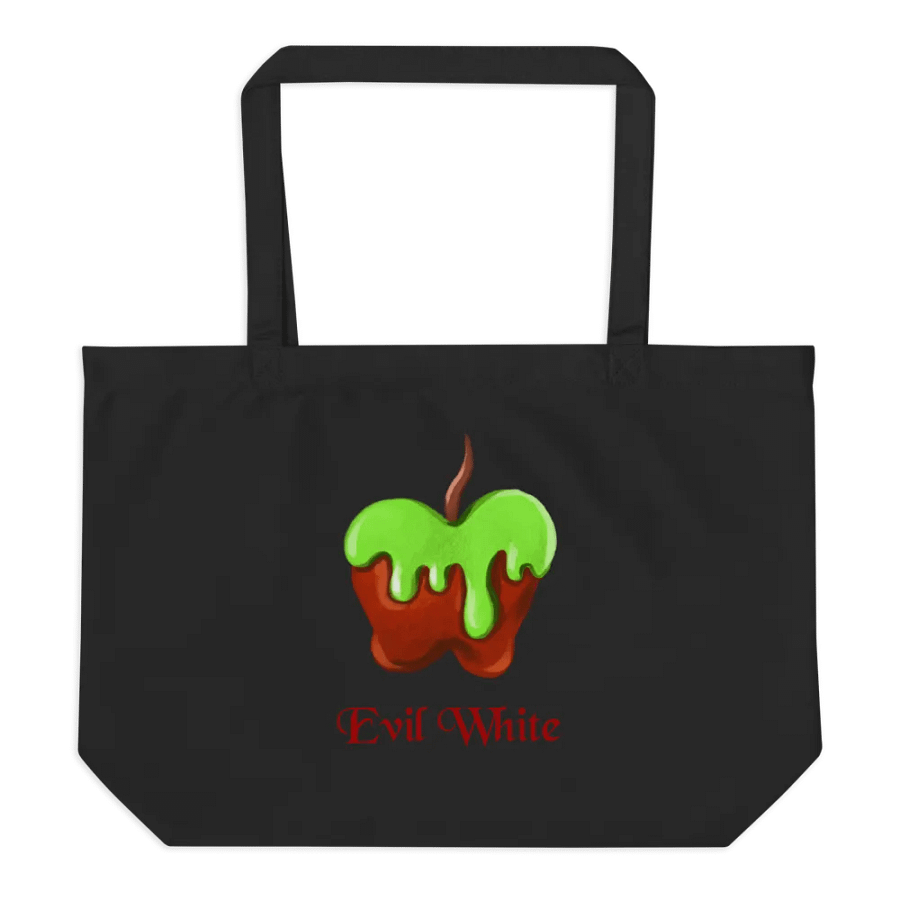 Evil White Graphic Printed Tote Bag product image (6)