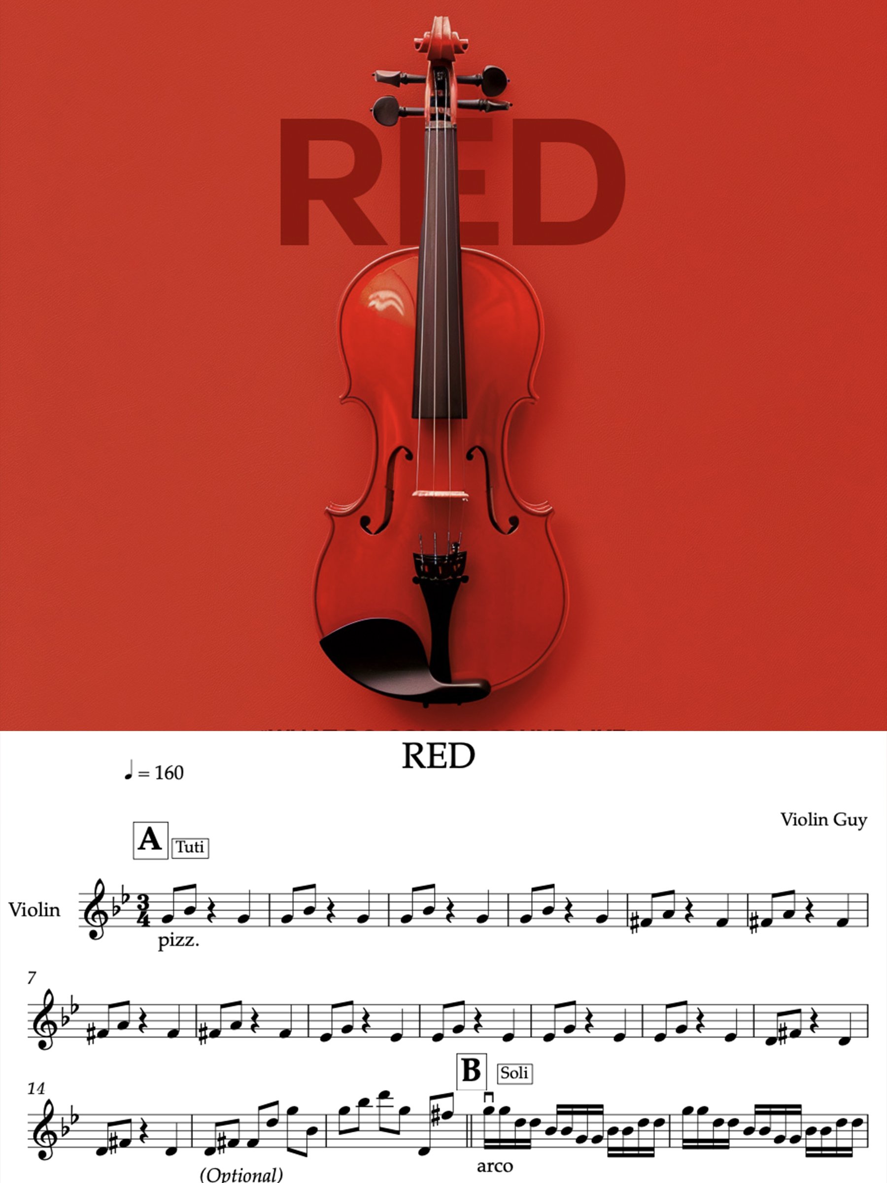 RED - Sheet Music product image (1)