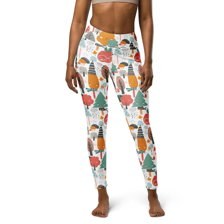 Whimsical Forest Scene High-Waist Leggings product image (2)