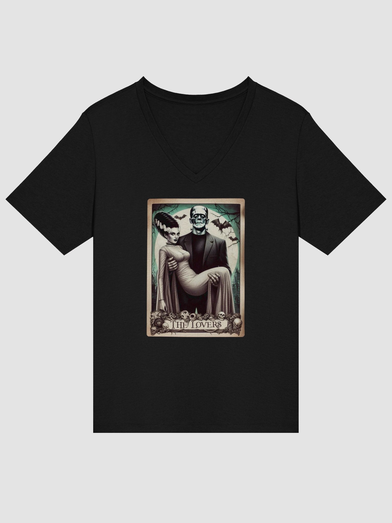 The Lovers Tarot V-Neck Tee product image (3)