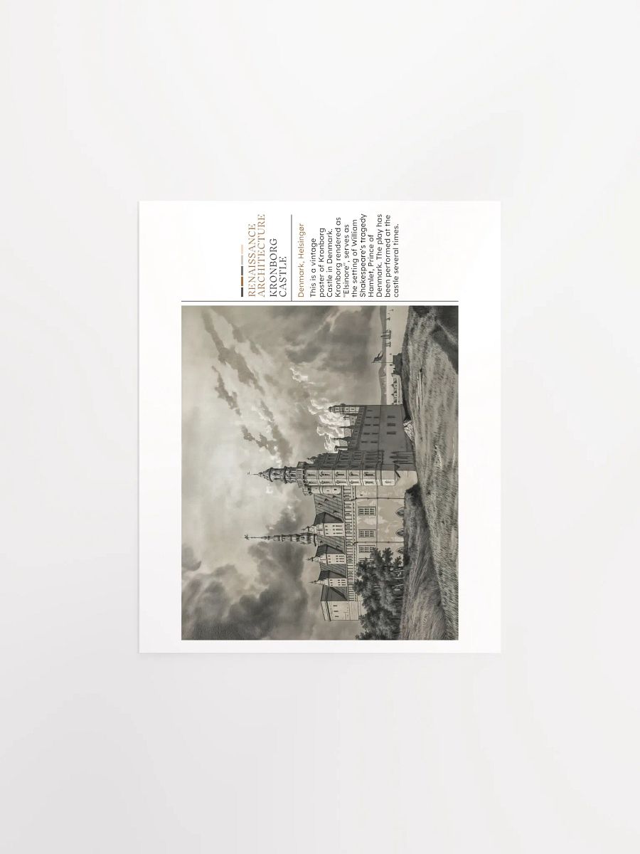 Kronborg castle - Vintage poster - Landscape product image (6)