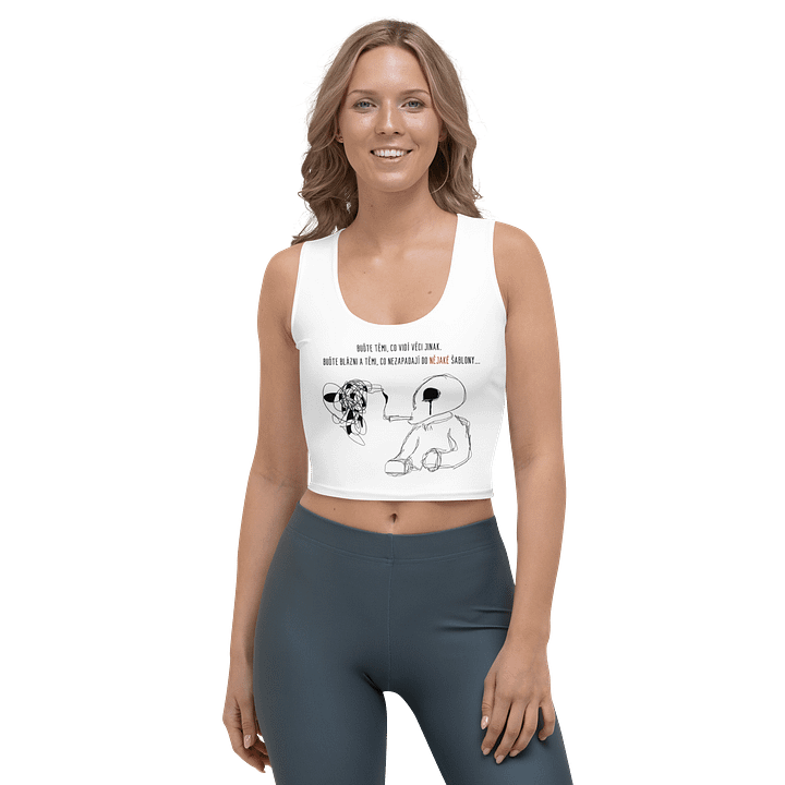 Blázni White Crop Top product image (1)
