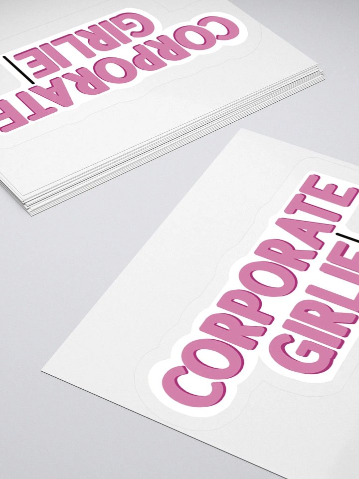 Corporate Girlie Kiss Cut Sticker product image (3)