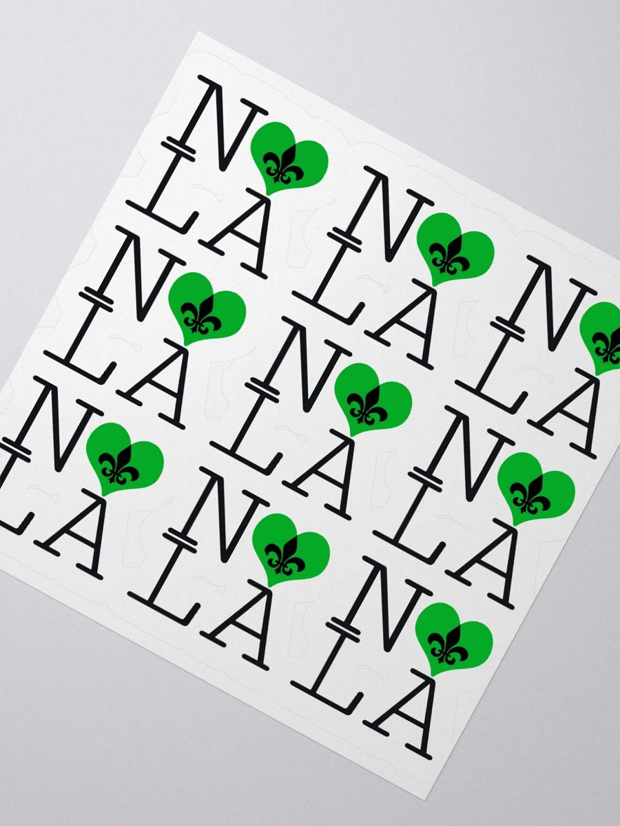 I LOVE NOLA **LEGACY STICKER** (GREEN HEART) product image (2)