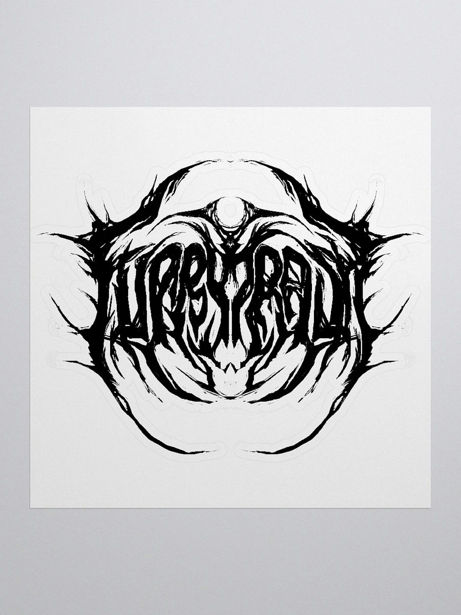 Furry Trash Metal Logo Sticker product image (1)