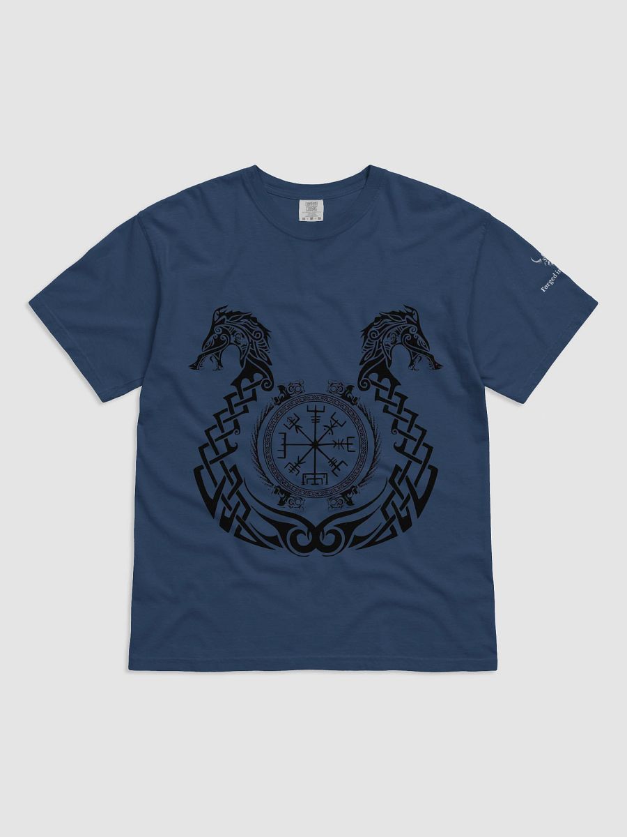 Forge Your Path – Forged In Valhalla Vegvísir Dragon T-Shirt product image (3)