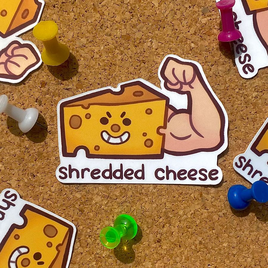 Shredded Cheese Sticker product image (1)