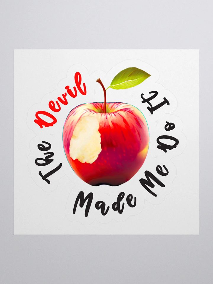 The Devil Made Me Do It Kiss Cut Stickers product image (1)