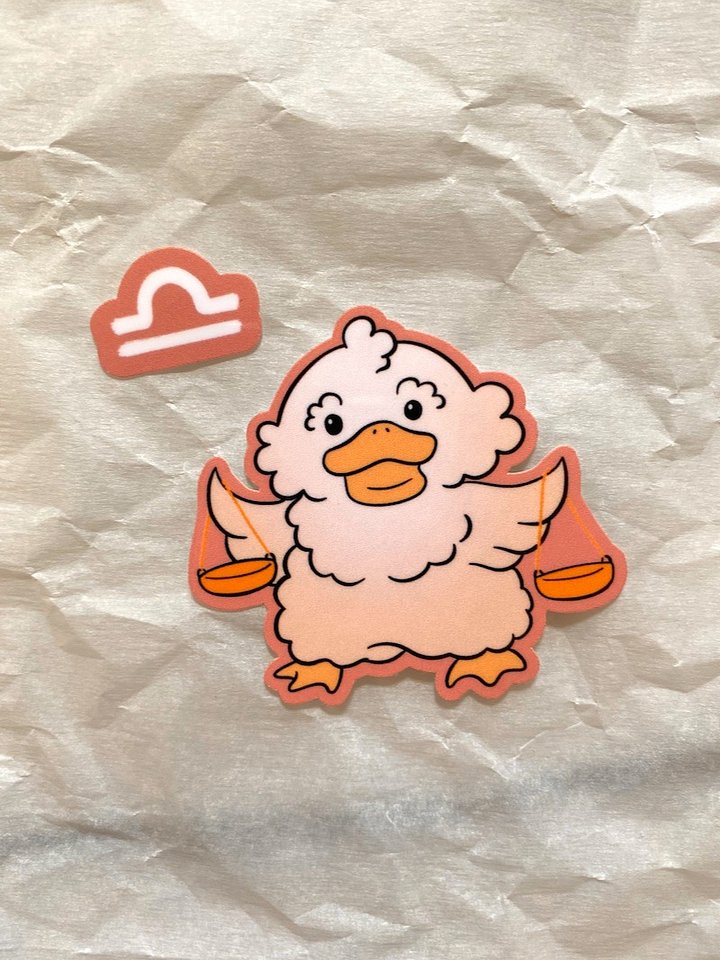 Libra Duck Sticker product image (2)