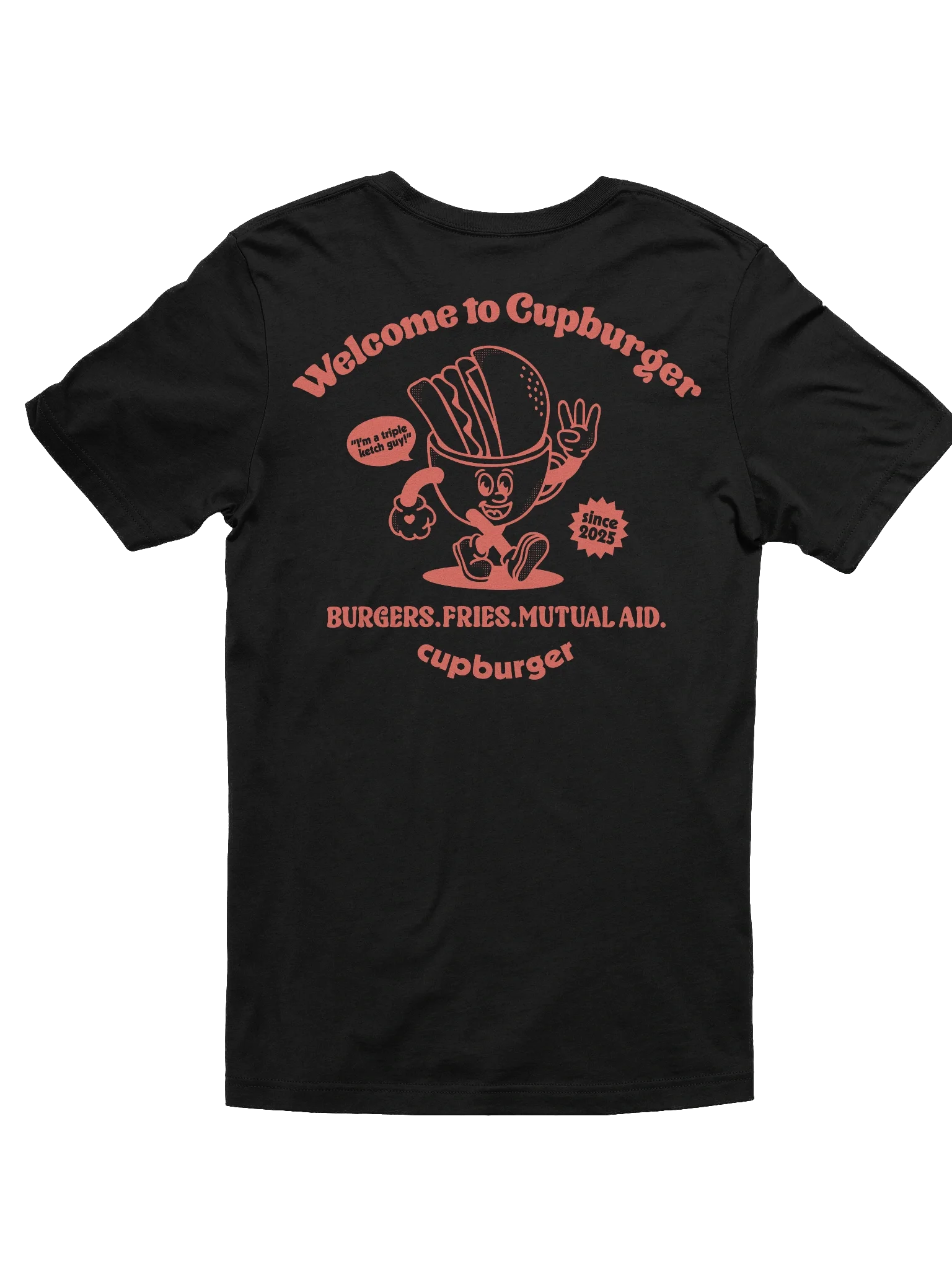 Cupburger "Fast Food" Black Tee product image (2)