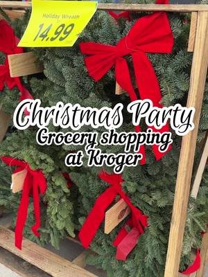 Grocery shopping for my 🎄Alpine Christmas Party🎄at @Kroger. New recipes and party details will hit the blog next weekend! ✨ Can’t wait to share this menu with you all. ❄️ #groceryshopping #getreadywithme 