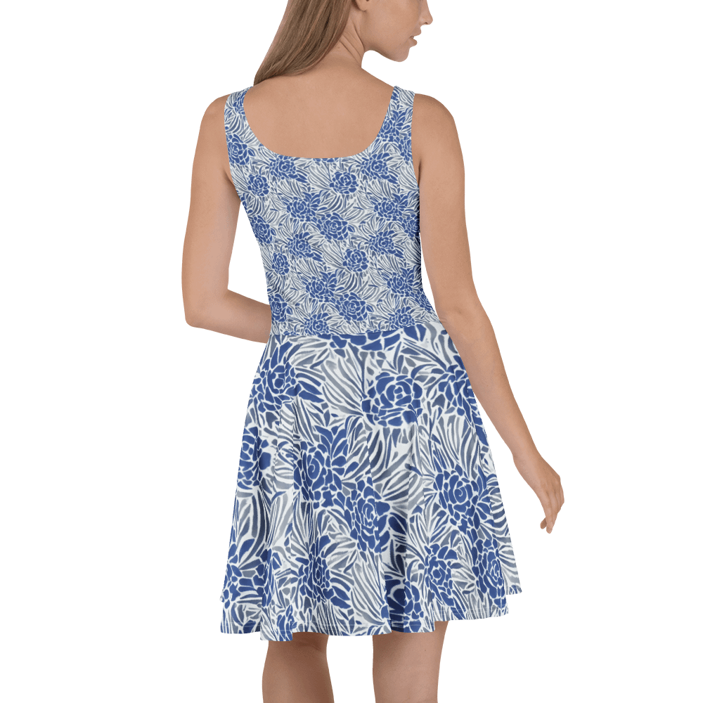 Blue Roses Skater Dress product image (4)