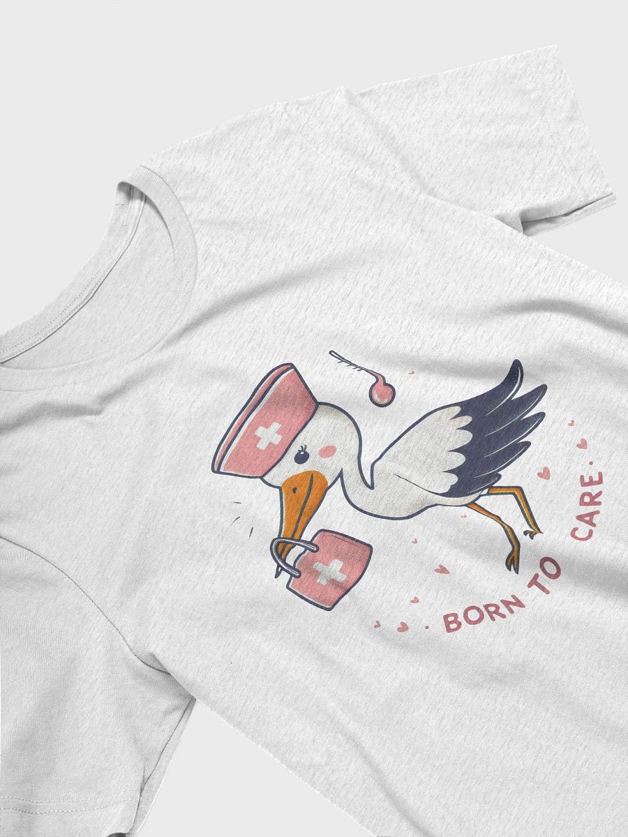 Born to Care Nurse Stork T-Shirt product image (23)