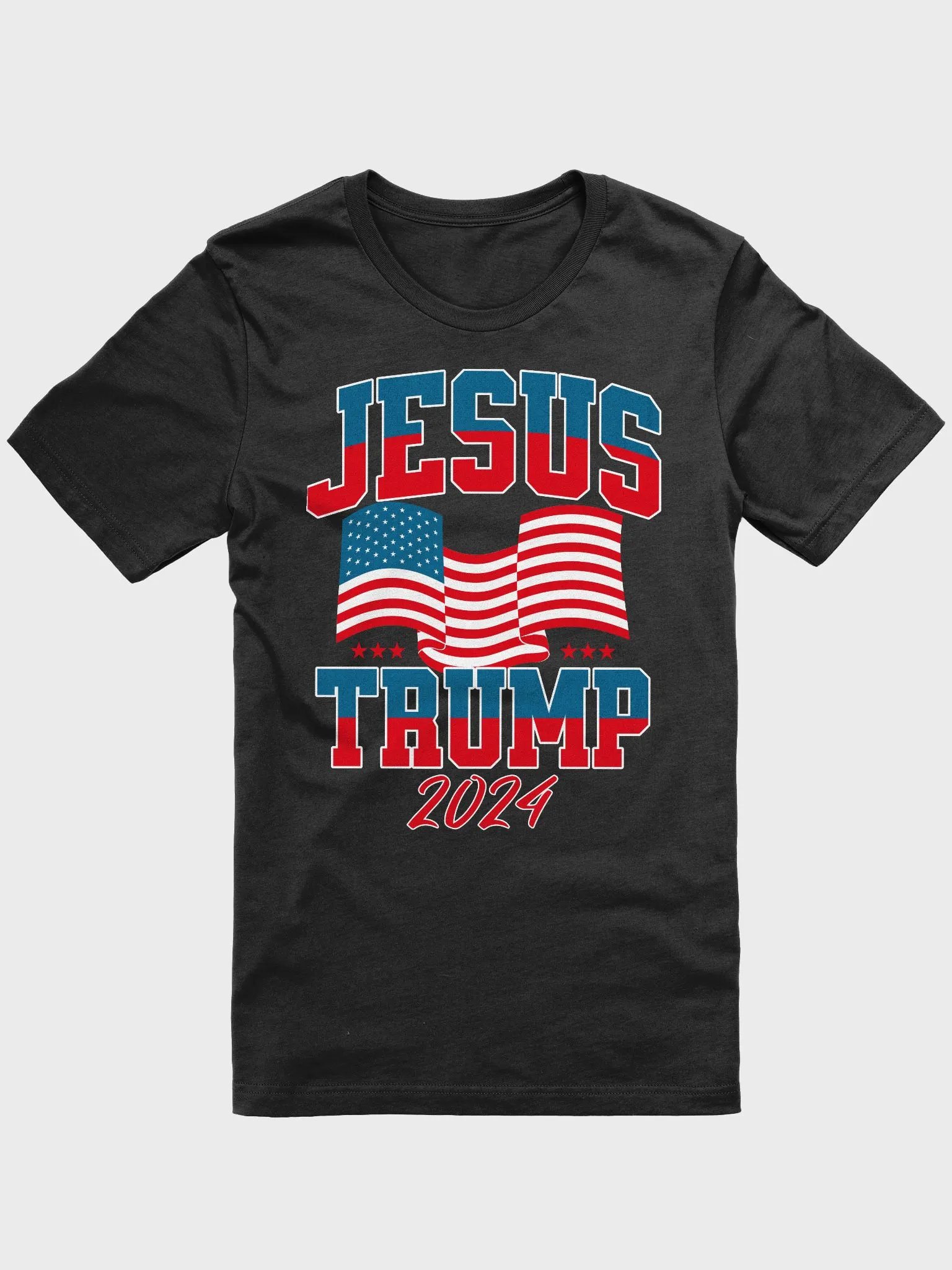 VOTE JESUS AND TRUMP 2024 MAGA MAKE AMERICA GODLY AGAIN PRESIDENTIAL ELECTION CHRISTIANITY FAITH UNISEX T-SHIRT product image (1)